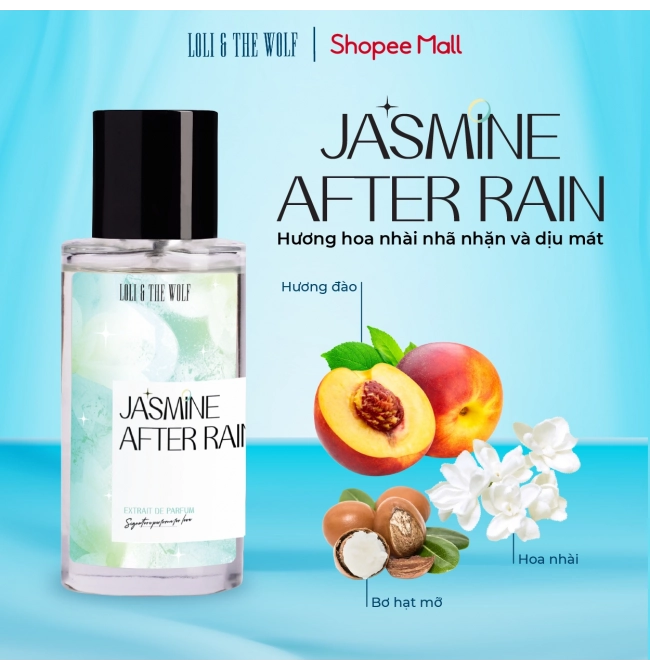 Nước Hoa Jasmine After Rain Extrait De Parfum Thơm Lâu Chính Hãng Loli And The Wolf